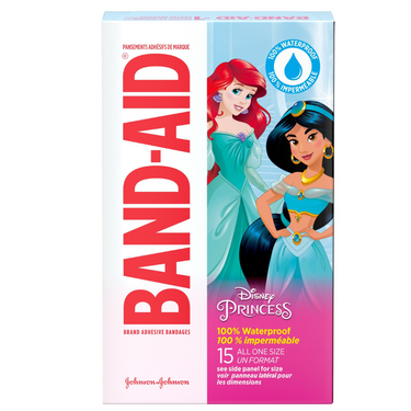BAND-AID Brand Adhesive Bandages featuring Disney Princesses WATERPROOF